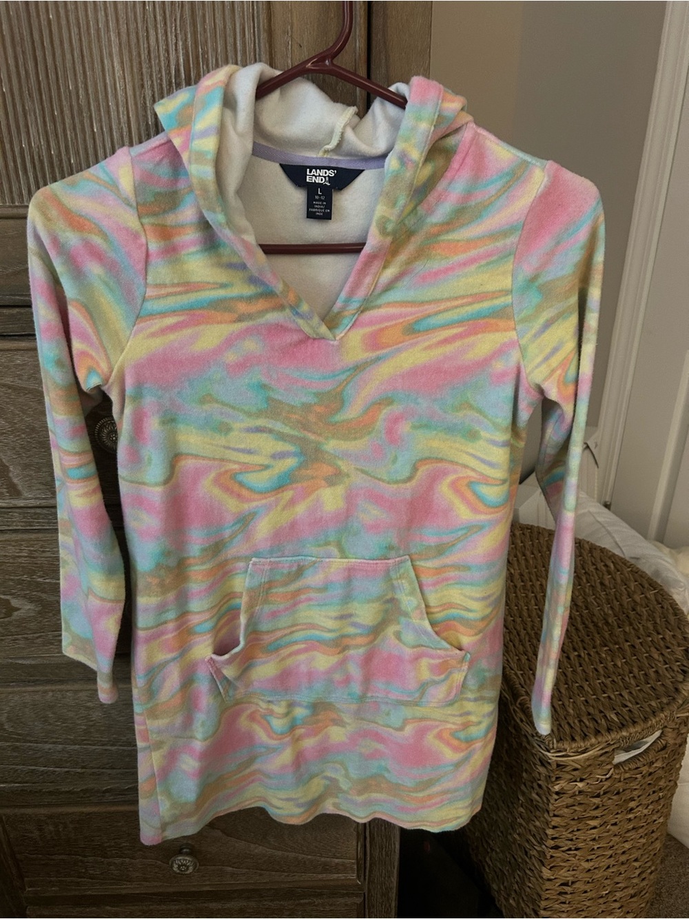 Lands End Kids swim cover up size 10-12